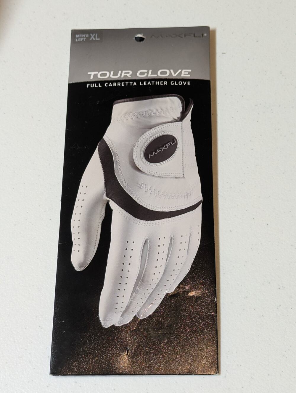 NWT Maxfli Tour Full Cabretta Leather Glove, Men’s Left Size XL